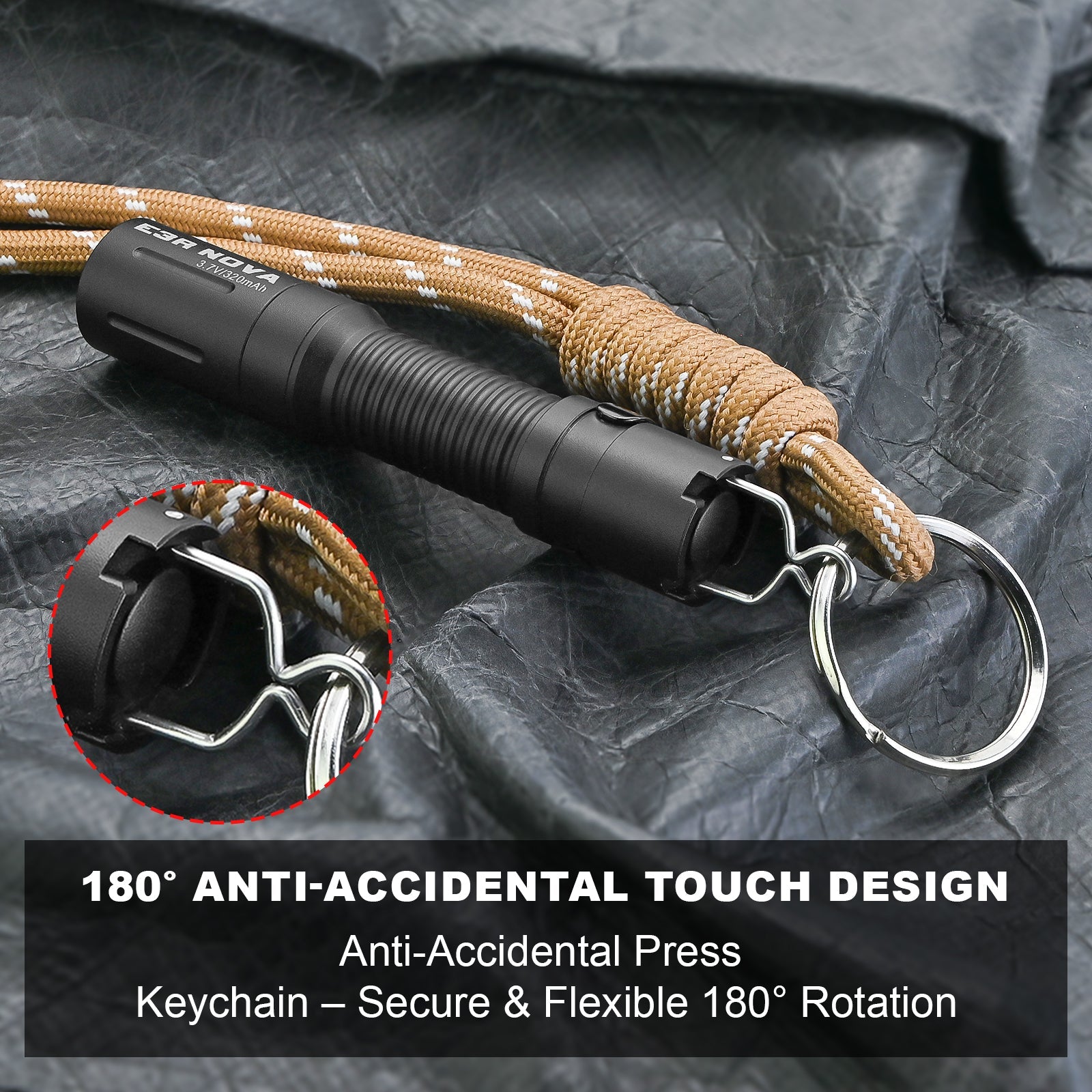 E3R Nova- 820 Lumen Rechargeable Flashlight