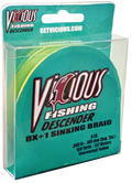Vicious Descender Sinking Yellow Braid - 10 Lb Test
