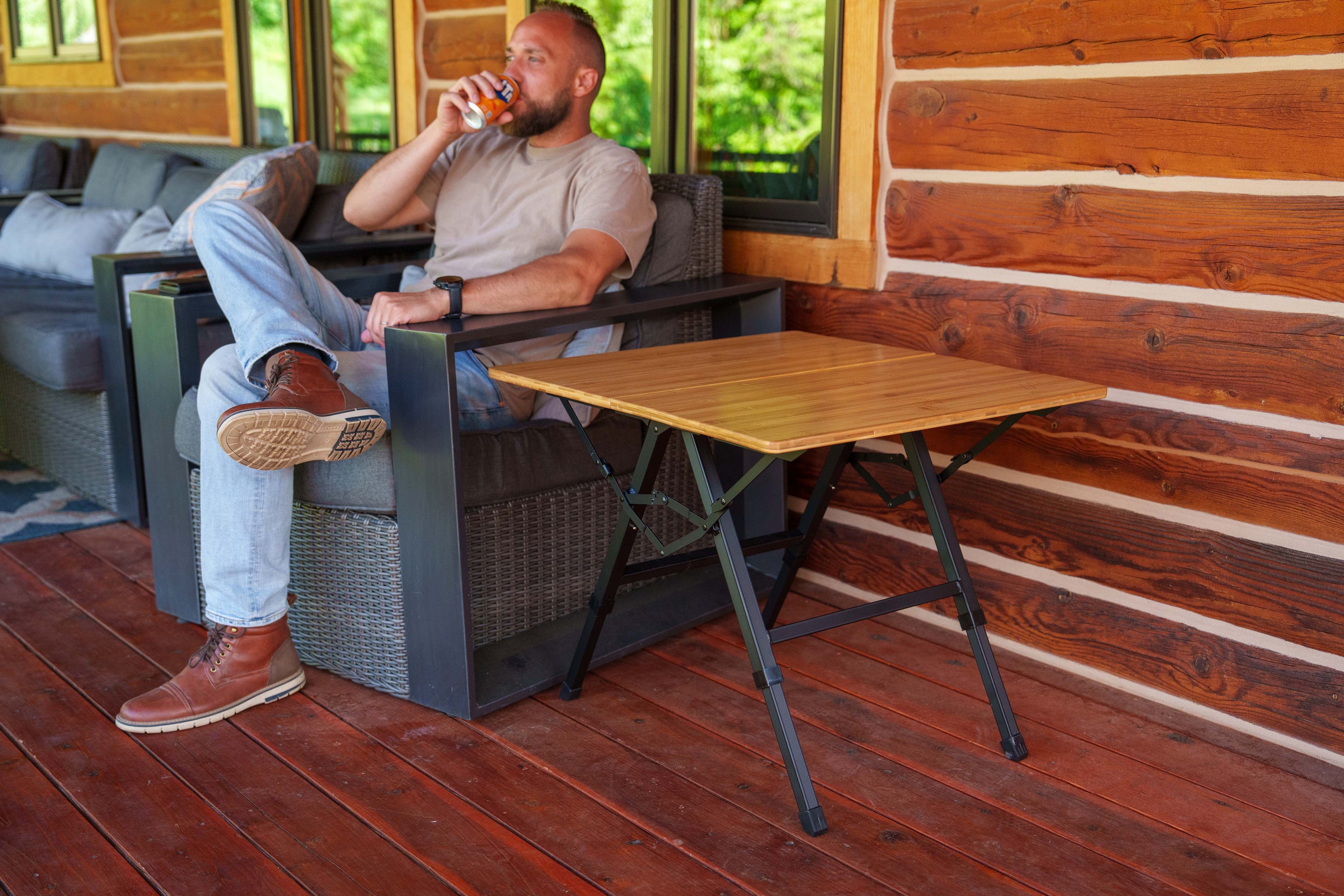 Foldable Bamboo Camping Table - Mountain Summit Gear