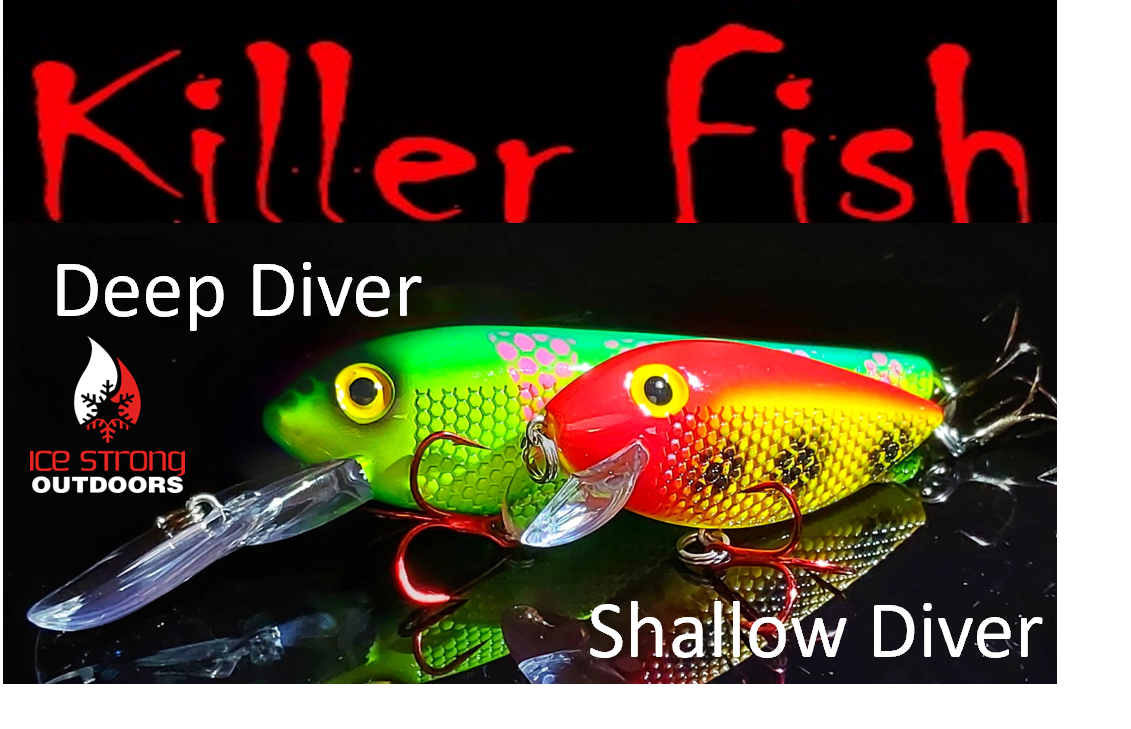 Ice Strong Outdoors - Killer Fish - Rattling DEEP Diver UV