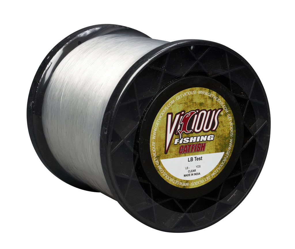 Vicious Catfish Clear Mono - 14 Lb Test